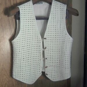 White Vests Jackets & Coats